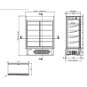 Vitrine murale réfrigérée avec vitres coulissantes 1025 mm Vitrine murale réfrigérée avec vitres coulissantes 1025 mm