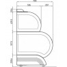 Congélateur vitré pour crèmes glacées 255L - Iarp - Dimensions Congélateur vitré pour crèmes glacées 255L - Iarp - Dimensions