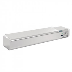 Saladette à poser avec couvercle Série G 8 x GN 1/4 - Polar - FA856