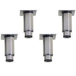 Kit 4 pieds réglables en inox pour armoires - Diamond