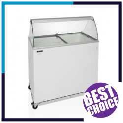 Vitrine à crème glacée pour 7 bacs de 5L (sans réserve) - ICE7